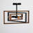 Kreger 3 - Light Bulbs Unique Design Metal Frame 15.7'' Semi Flush Mount Ceiling Light-1479125667