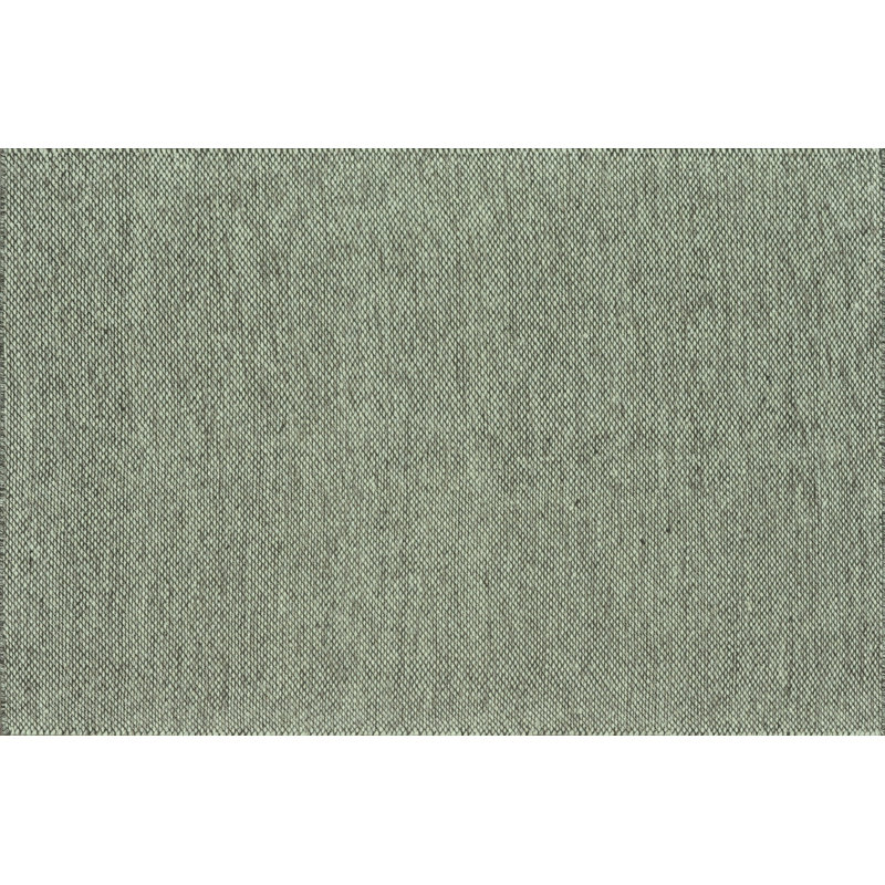 Tapis bleu pierre en laine noué à la main Rabon, Rectangle 3 pi 6 po x 5 pi 6 po