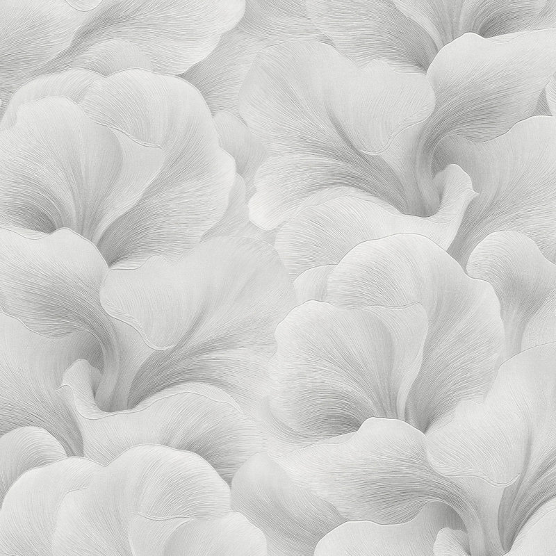Papier peint floral, Grey
