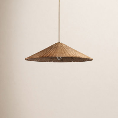 Welby Dimmable Rattan Single Light Pendant