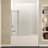 Galleon 58" H Hinged Frameless Tub Door with Tsunami Guard Technology-50305171