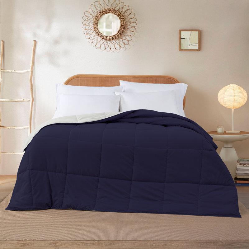 Modern Threads Comforter Duvet Insert, Reversible Quilted Down Alternative Comforter with Corner Tabs, All Season Bedding