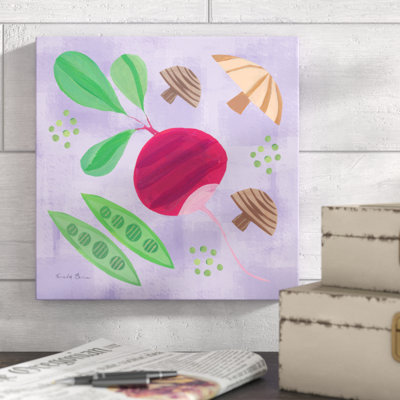 Veggie Time III by Farida Zaman - Wrapped Canvas Painting