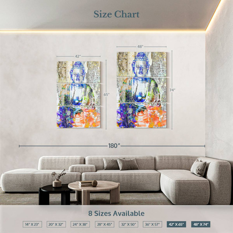 Leisha Buddha I, 74'' H X 48'' W