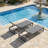 Howe 75" Long Aluminum Outdoor Reclining Chaise Lounge-115396869