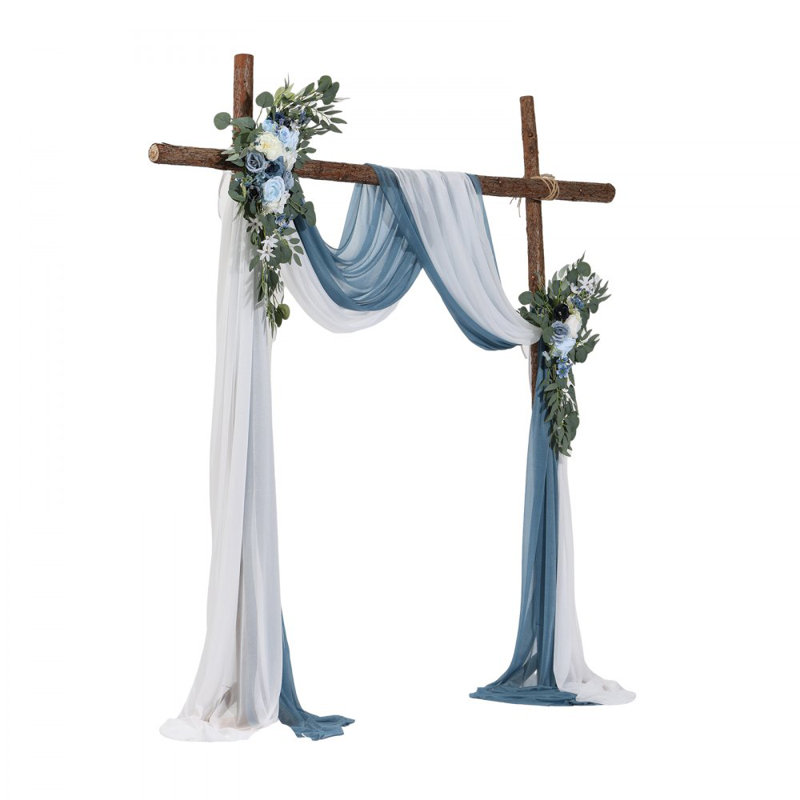 Fabric Backdrops & Signs, 78cm H x 58cm W x 2.5cm D, Blue/White
