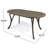 70" Wood Patio Table For Eating - Graceful Gray Design Dining Attractive Space