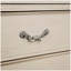 Table de chevet 1pc blanc antique
