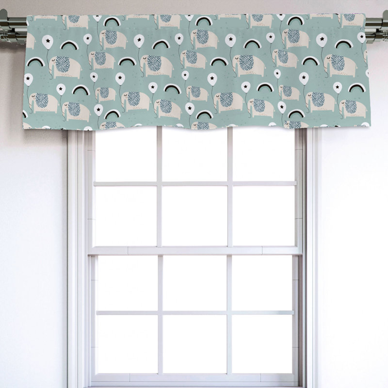 Sateen Ruffled Window Valance