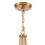Lustre de 39 pouces en or laqué avec filigrane de cristal transparent Anatasia