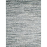 Hand Knotted Geometric Area Rug in Beige/Turquoise