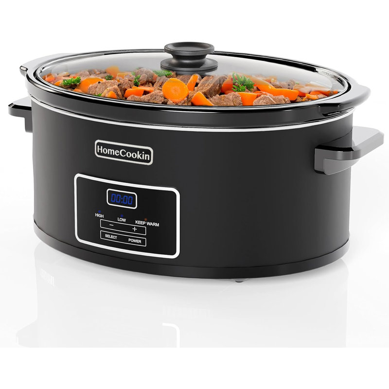 Mijoteuse programmable HomeCookin 8 pte - noir, Noir, 8 pte