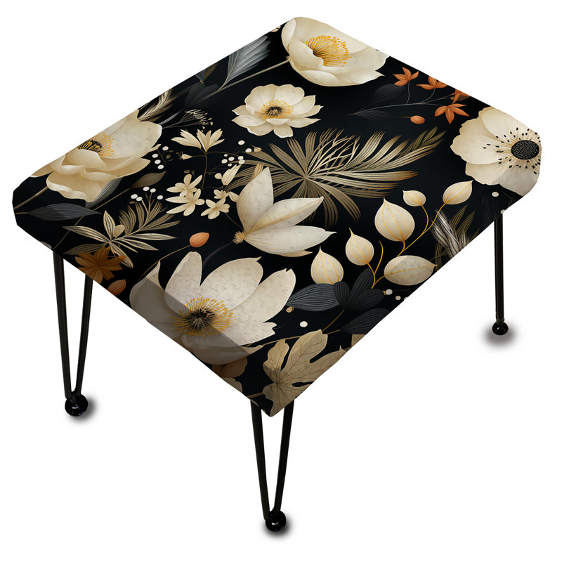 Modern Florals - Plants Rectangle Ottoman