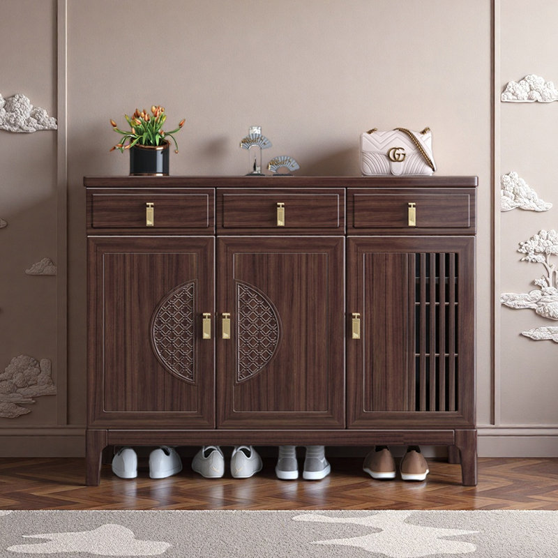 Classical Chinese style storage shoe cabinet