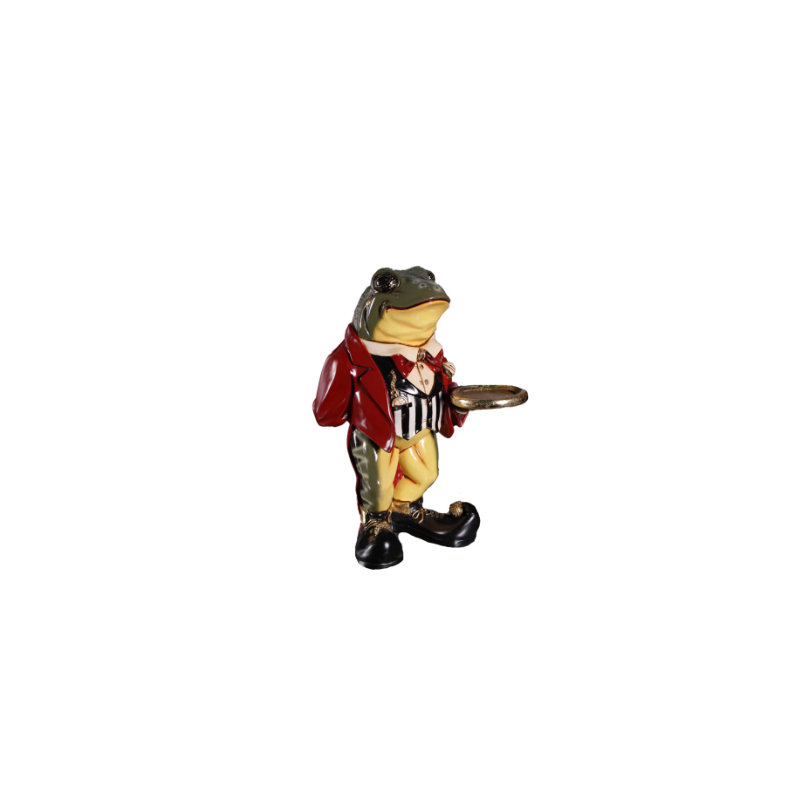 Small Frog Butler Statue