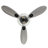42"W Valencia LED Indoor Hand-Cut Glass Ceiling Fan With Remote Control-1934647394
