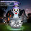 Chiot Jack Skellington 9 pi avec lumières DEL 9 pi