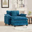 Fauteuil chenille en tissu, coussin d'assise rembourré à double couche-1130501539