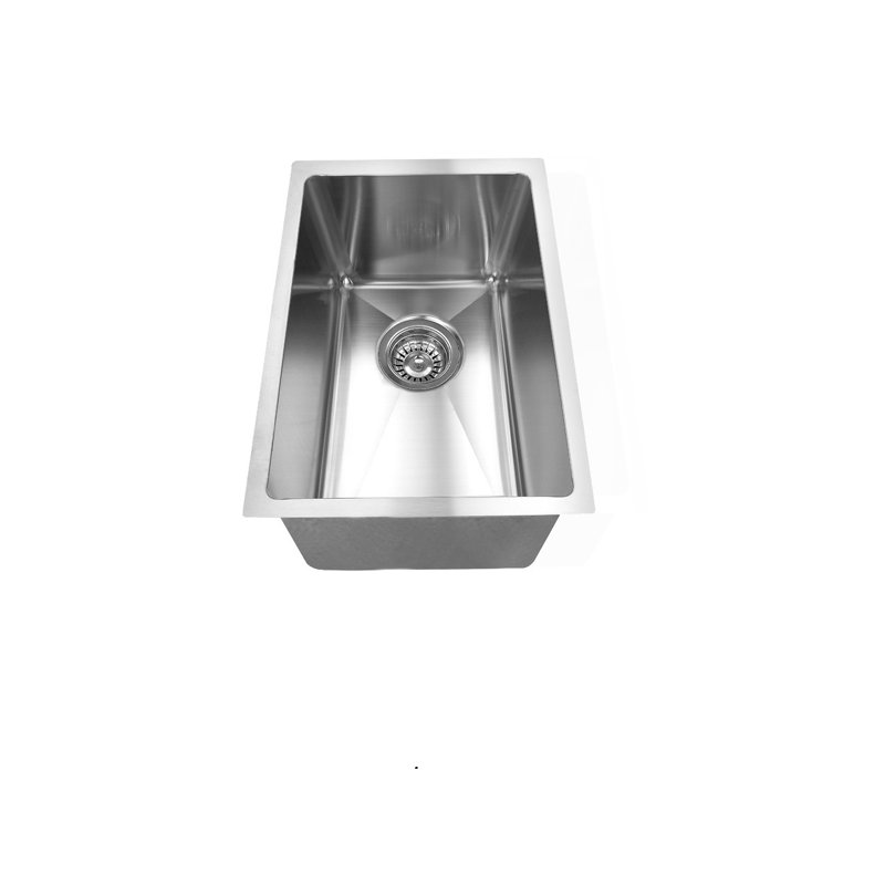 Évier de cuisine en acier inoxydable encastrable L 10 po x l 18 po
