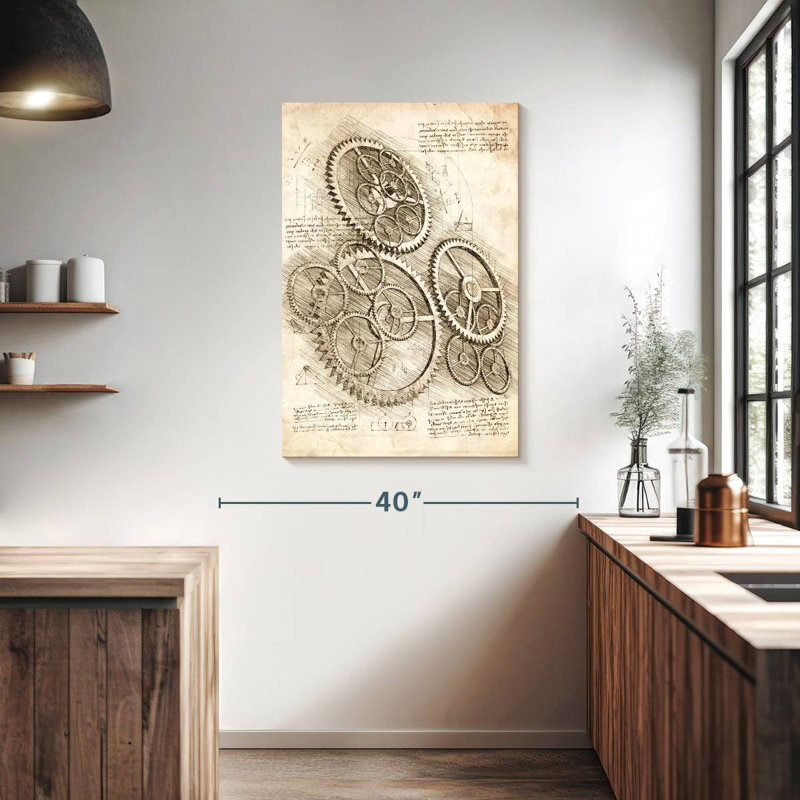 Laelle Cogs And Gears, 39" H x 26" W