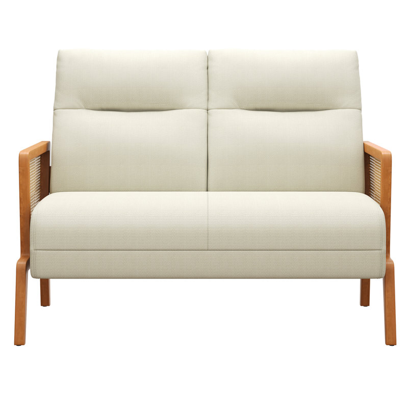 48'' Upholstered Loveseat, Ivory