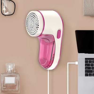 Hairball Trimmer USB Lint Remover,Fabric Shaver,Fuzz Remover,Quickly And Effectively Pilling Of Clothes,Bed Sheets,Socks And Other Fabric,5 Stainless Steel Blades