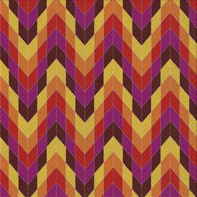 Tapis orange à chevrons Kilgo