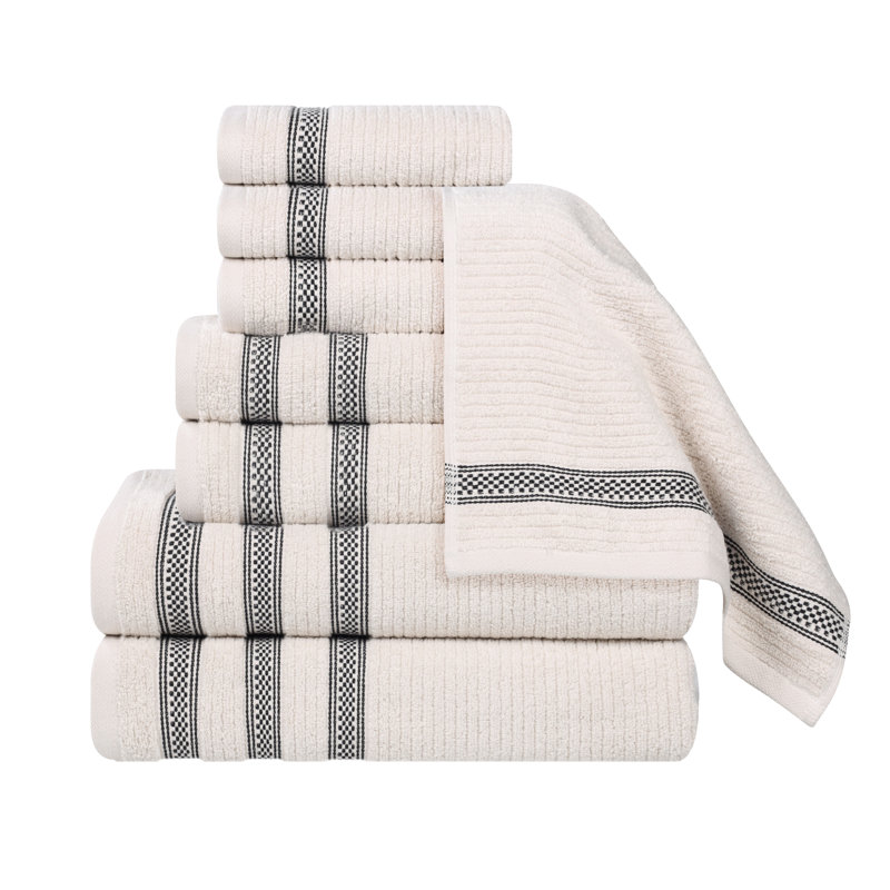 Ensemble de serviettes de bain 8 pièces Zero Twist, Pierre