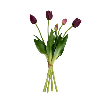5 Real Touch Tulips Artificial Flower