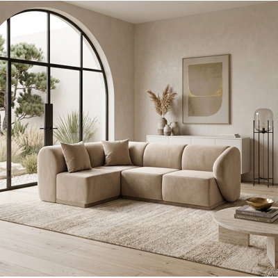 3 Seater Corner Sofa Premium Modular Lotario For Living Room  