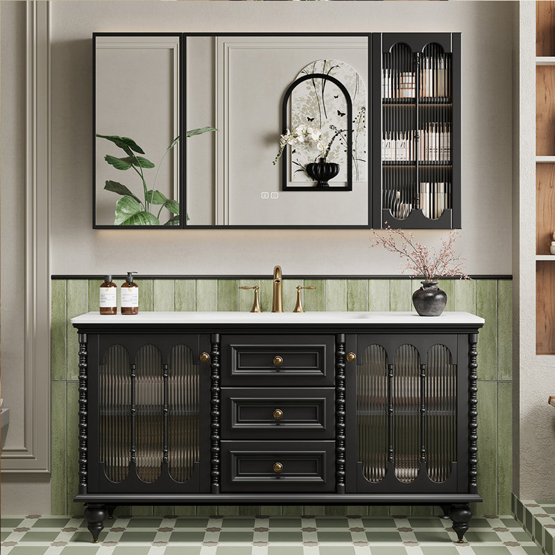 Armoire de salle de bain rétro, 47"