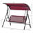 Versatile Three-Person Porch Swing With Adjustable Canopy For Outdoor Enjoyment-344550391