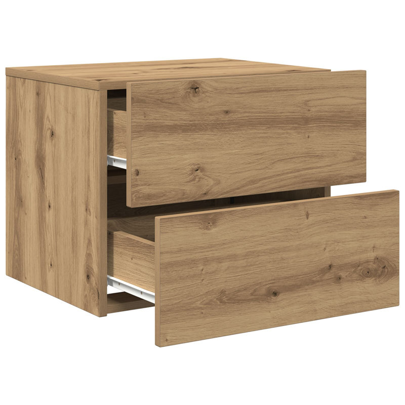 50 cm W Solid Wood Bedside Table