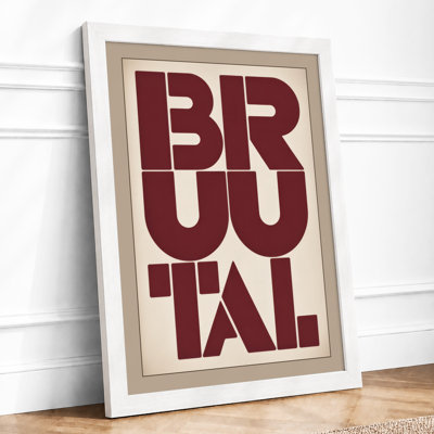 Brutal Architecture Industrial - Framed Print