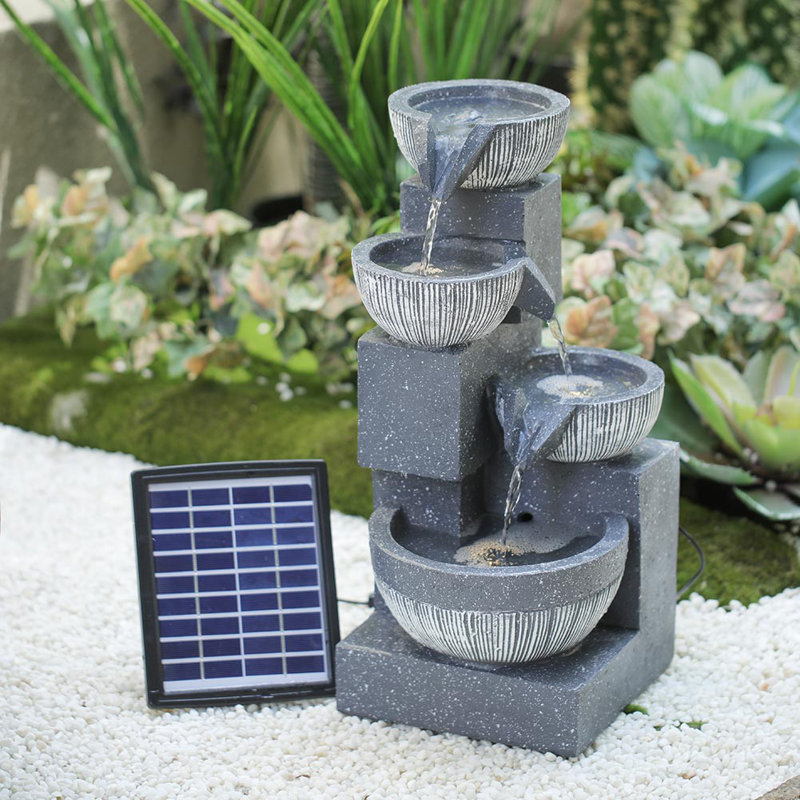 Coggins Weather Resistant Cascade Fountain with Light
