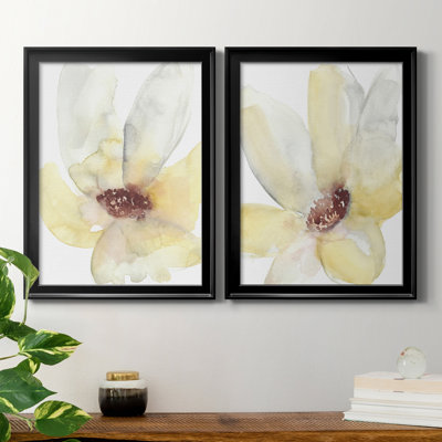 «Lush Flower I», ensemble de 2 impressions sur toile encadrées