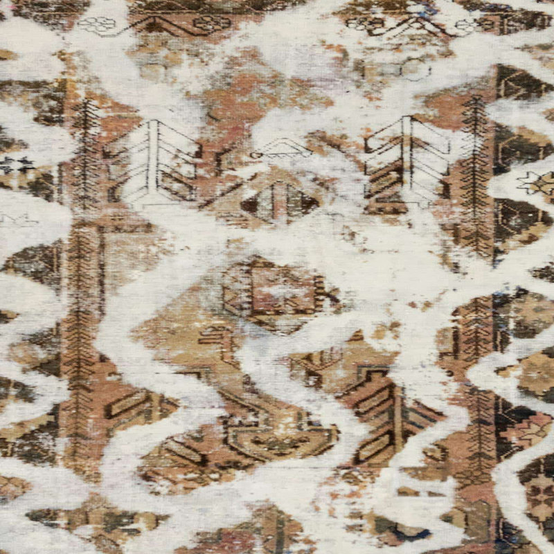 Abstract Indoor Rug, Square 8'