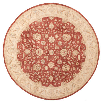 Tapis rouge foncé Chobi Finest 10 pi 0 po x 10 pi 0 po