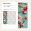 Papier peint floral Fleurs de cerisier murales sur fond bleu
