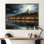 «French City of Lyon Landscape I», reproduction sur toile