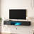 16 Color Floating Entertainment Center For 55 60 65 Inch Tv Wall Mounted 63" Stand With , Tvs, Black Finish-229249247