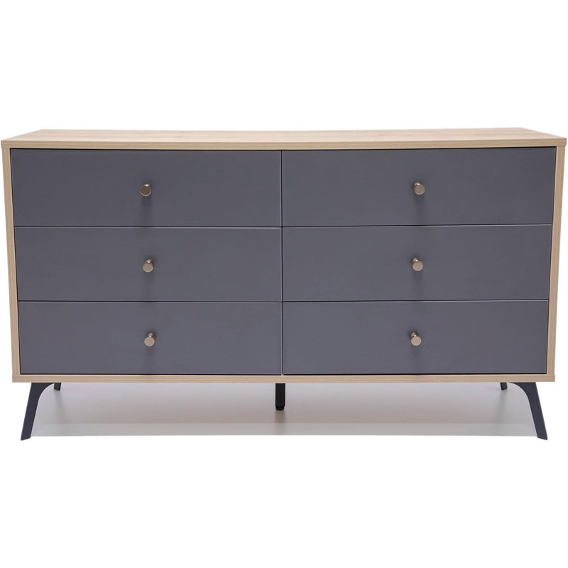 Raveena Max Chest Oak/Dark Gray, Oak/Dark Gray 