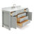 Abbate 60" Single Bathroom Vanity with Carrara White Marble Top-85364018-121645825