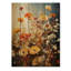 Collage saisonnier de fleurs orange et jaune sur bois-2127448731