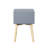Bedside Table, 2-Drawer Cabinet, Gray Cabinet-712791270