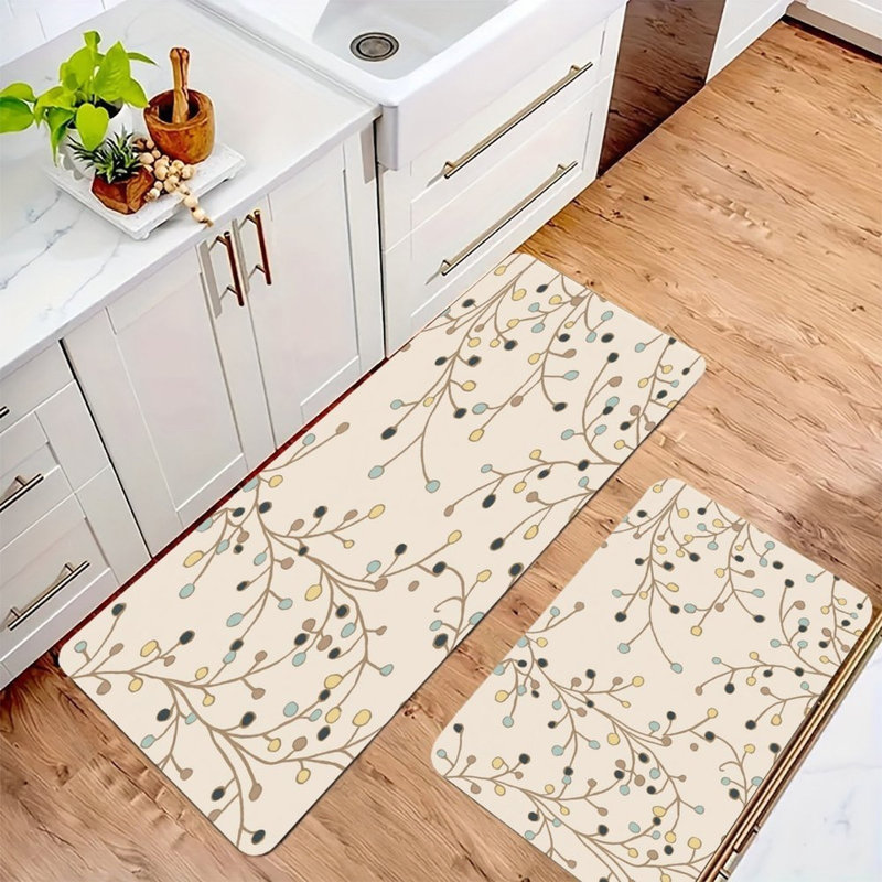 Ensemble de 2 tapis de cuisine Vine Dot Design