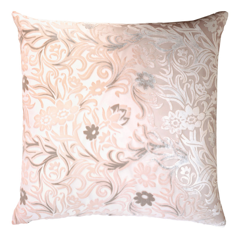 Square Velvet Pillow Cover & Insert, 20" x 20", Blush