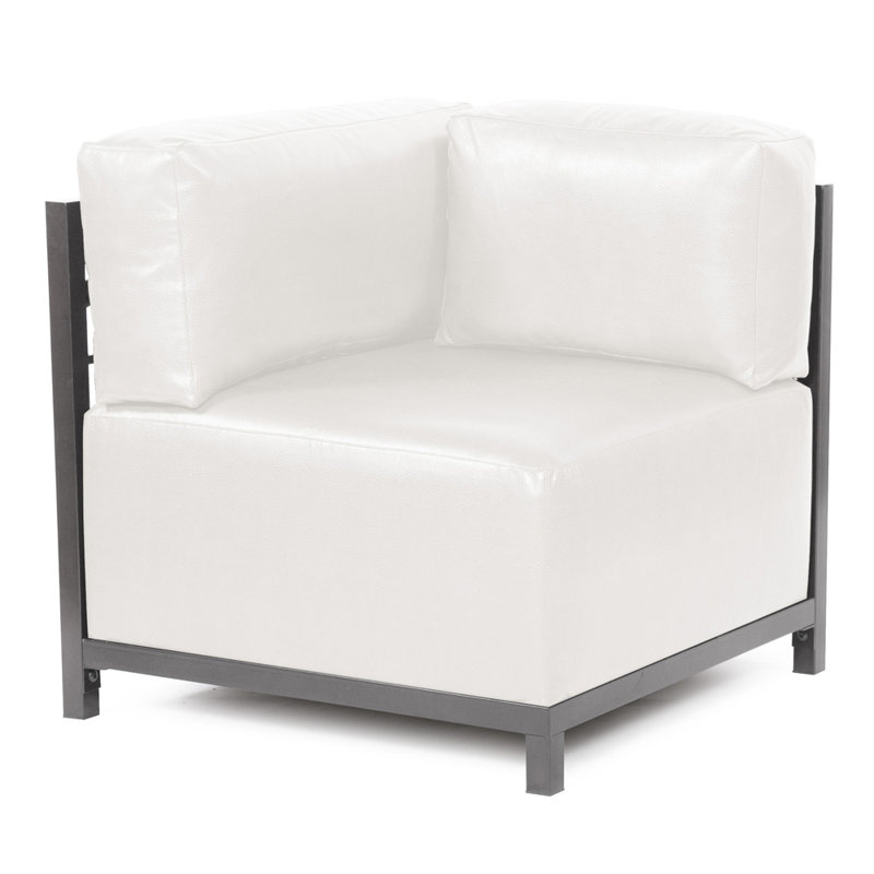 Housse pour canapé Woodsen, Similicuir blanc