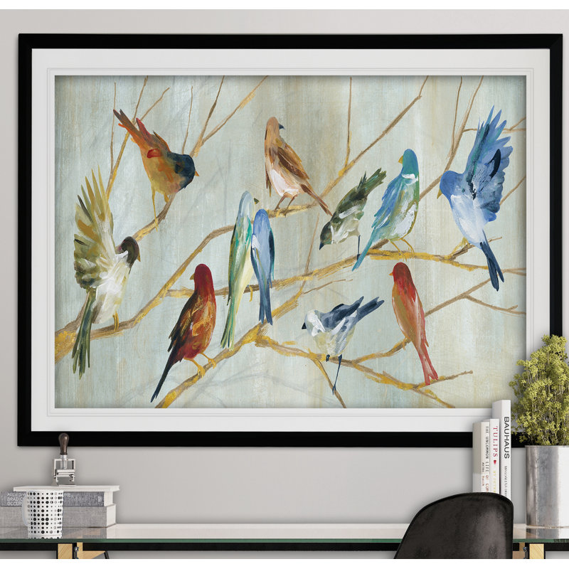 " Spring Migration ", Black, 26" H x 36" W x 1.5" D