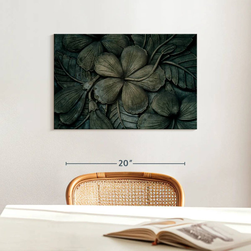 Senne Hibiscus Carved Wood
